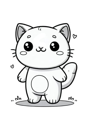 Katze stehend