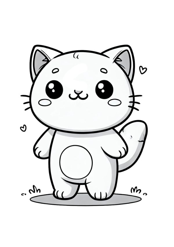 Katze stehend