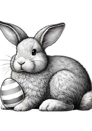 Osterhase mit Osterei 1