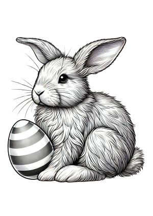 Osterhase mit Osterei