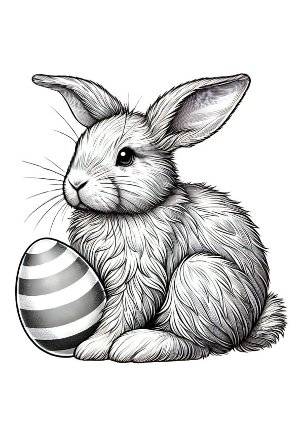 Osterhase mit Osterei